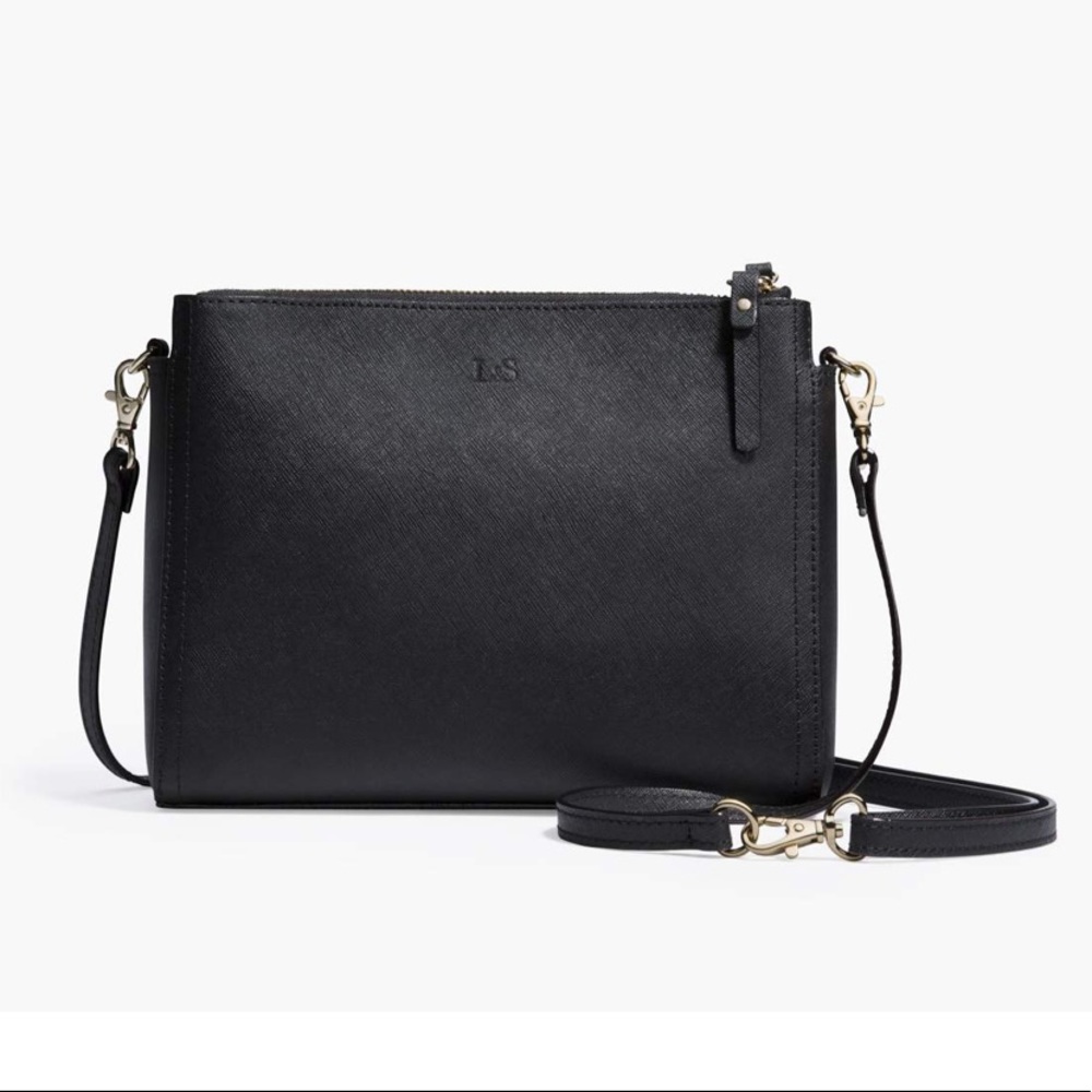 EUC Lo & Sons The Pearl black Leather bag